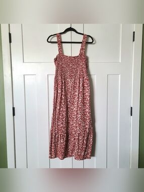 Reitmans Brick Red Orange Floral Dress